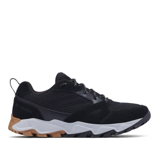 Black Grey Men's Columbia IVO Trail Sneakers | RLCQWK-830