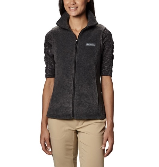 Black Grey Women's Columbia Benton Springs Vest | JZNSEO-875