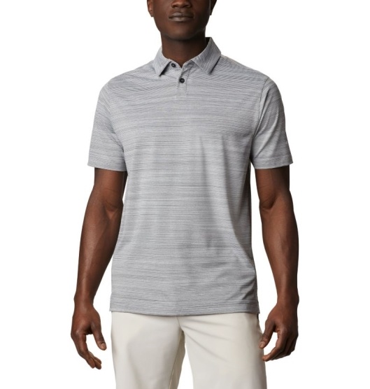 Black Men's Columbia Omni-Wick Polo | OJTHVQ-467