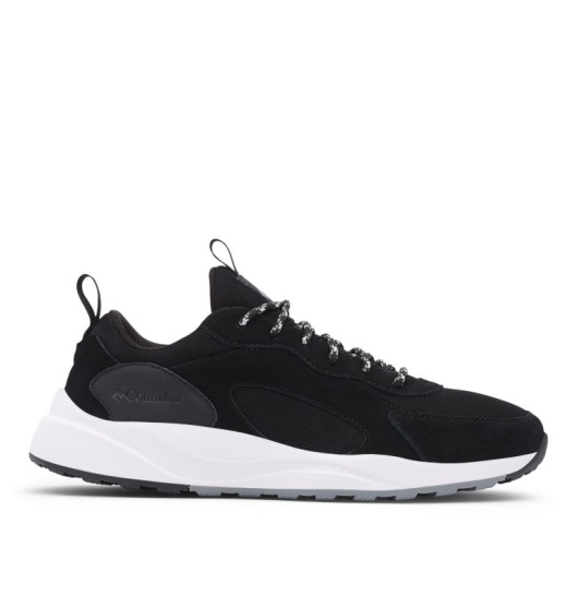 Black White Men's Columbia Pivot Sneakers | PENRUF-329