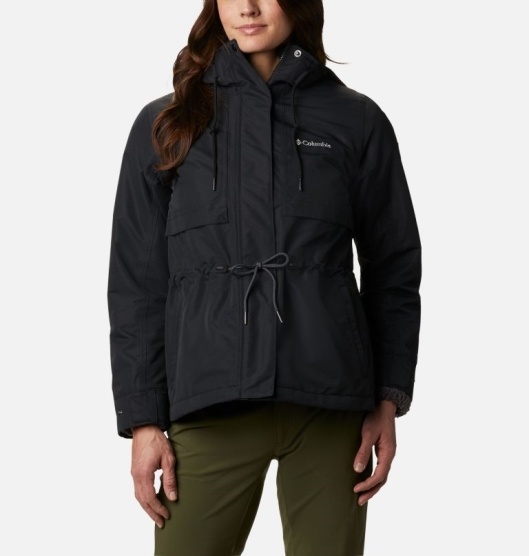 Black Women's Columbia Drop Ridge Interchange 3 In 1 Jacket | UQEYBO-830