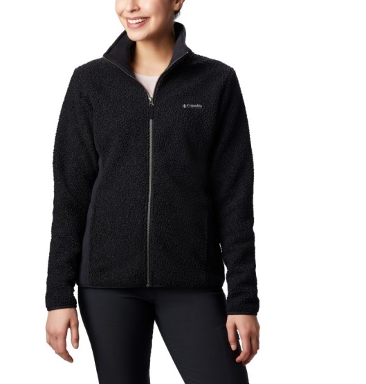 Black Women's Columbia Panorama Fleece Jacket | PKYXEM-509