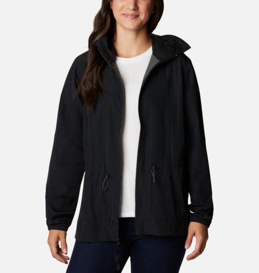 Black Women's Columbia Wild Willow Windbreaker | HNZOPT-732