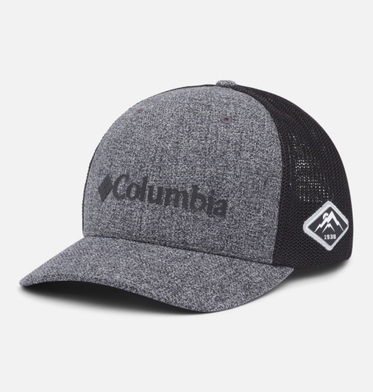 Grey Black Men's Columbia PHG Mesh Baseball Cap Hats | ULJPIZ-571