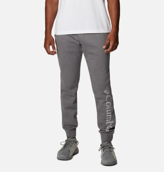 Grey Men's Columbia CSC Logo Trail Pants | IPZWJT-579