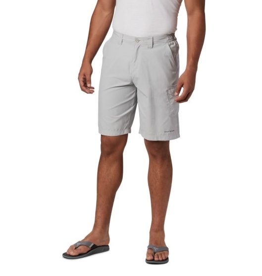 Grey Men's Columbia PFG Blood and Guts III Shorts | POBENX-152