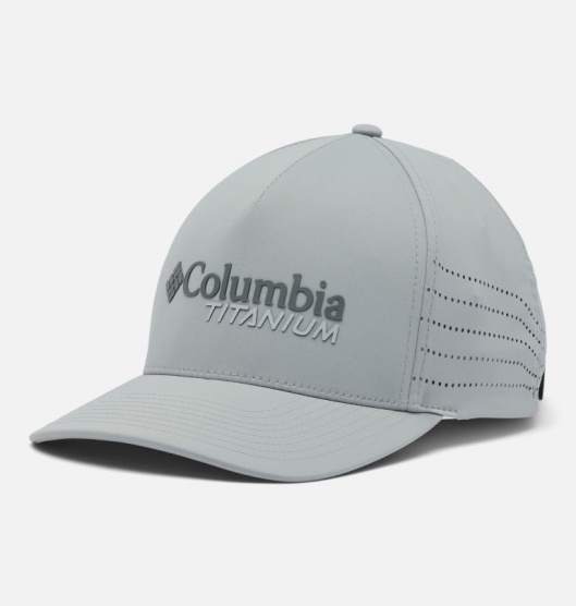 Grey Men's Columbia Titanium Baseball Cap Hats | TQBGWS-072