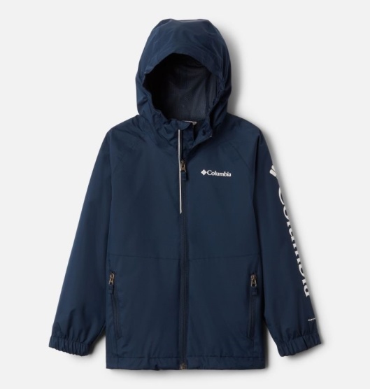 Navy Kids' Columbia Dalby Springs Waterproof Jacket | XGLUDR-142