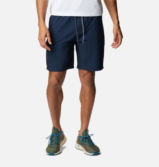 Navy Men's Columbia Twisted Creek Shorts | XBAIYE-159