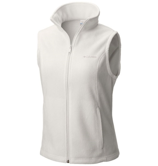 White Women's Columbia Benton Springs Vest | XJQRUA-230