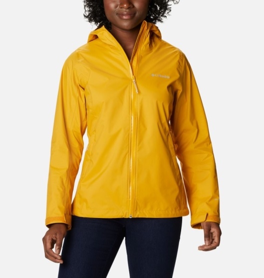 Yellow Women's Columbia EvaPOURation Rain Jacket | OWLJBF-098